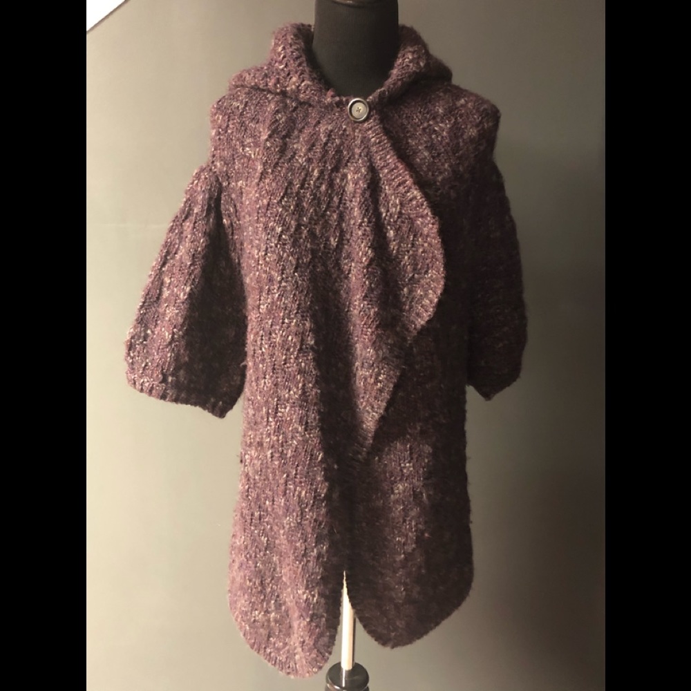 Loft purple fuzzy sweater